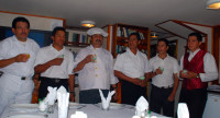 Crew of the MV Samba, Galapagos Islands, Ecuador