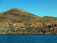 Puno from Lake Titicaca, Peru