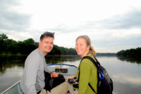 Rod and Christi on the Itenez River, Noel Kempff Mercado National Park, Bolivia