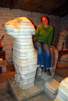 Salty llama for sale, Colchani, Bolivia