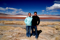 Rod and Christi, Laguna Colorada, Eduardo Avaroa Andean Fauna National Reserve, Southwest Bolivia Rod and Christi, Laguna Colorada, Eduardo Avaroa Andean Fauna National Reserve, Southwest Bolivia