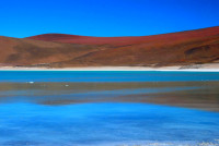 Brilliant colors and abstract art of Laguna Verde, Eduardo Avaroa Andean Fauna National Reserve, Southwest Bolivia