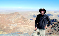 Rod on top of the world - well at least Mt. Chacaltaya, Bolivia