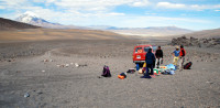 The end of the road. Now we hike. Sajama National Park, Bolivia The end of the road. Now we hike. Sajama National Park, Bolivia