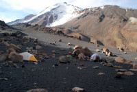 Basecamp at 17,000 feet, Sajama National Park, Bolivia Basecamp at 17,000 feet, Sajama National Park, Bolivia