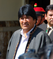 Evo Morales, Plaza Pedro D. Murillo, La Paz, Bolivia