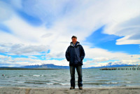 A blustery day in Puerto Natales, Southern Chile