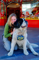 Christi and St. Bernard, Bariloche, Argentina
