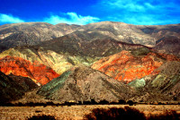 Psychedelic colors of the Quebreda de Humahuaca