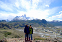 Overlooking Cerro Fitz Roy and El Chalten