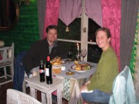 Fine dining at the Kaddahar restaurant, Bariloche, Argentina