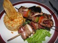Patagonian lamb entree, Kandahar restaurant, Bariloche, Argentina