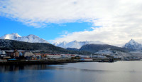 Ushuaia from the harbor, Argentina