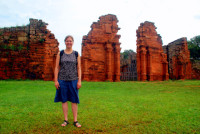 Church ruins, Mission San Ignacio mini, Argentina