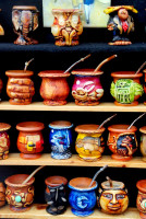 Yerba mate gourds, San Telmo market, Buenos Aires, Argentina