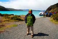 Waiting for the catamaran, Torres del Paine NP, Chile