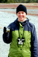 It's not only scenery that Christi is enjoying! Ainsworth Bay, Tierra del Fuego, Chile