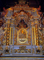 Interior detail, Igreja de Santa Efigerua dos Pretos, Eastern parish, Ouro Preto, Brazil
