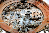 Exterior detail, Igreja de Sao Francisco de Asis, Ouro Preto, Brazil