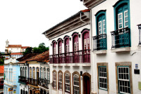 Beautiful carved balconies, Ouro Preto, Brazil Beautiful carved balconies, Ouro Preto, Brazil