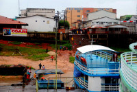 Docked at Coari, Rio Solimoes, Amazonia, Brazil, Docked at Coari, Rio Solimoes, Amazonia, Brazil,