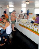 Dinner aboard MV Monte Sinai II, Rio Solimoes, Amazonia, Brazil, Dinner aboard MV Monte Sinai II, Rio Solimoes, Amazonia, Brazil,