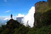 En route to the summit of The Lost World, Roraima trek, Venezuela En route to the summit of The Lost World, Roraima trek, Venezuela