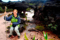 Christi on the summit of Roraima, Canaima national park, Venezuela Christi on the summit of Roraima, Canaima national park, Venezuela