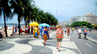 Exploring Copacabana beach, Rio de Janeiro, Brazil Exploring Copacabana beach, Rio de Janeiro, Brazil