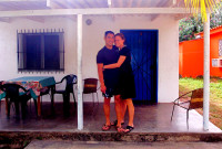Kelvin and Ashley outside our chalet in Playa El Agua, Margarita Island, Venezuela Kelvin and Ashley outside our chalet in Playa El Agua, Margarita Island, Venezuela