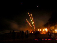 Firework display, New Year's Eve, Playa El Agua, Margarita Island, Venezuela (courtesy of Ashley Thompson)