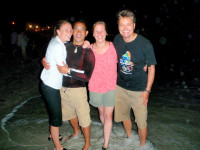 Celebrating New Year's Eve, Playa El Agua, Margarita Island, Venezuela (courtesy of Ashley Thompson)