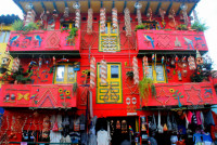 Arts and crafts for sale, Raquira, Colombia
