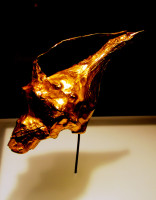 Gold filigree sea-snail shell, Museo del Oro, Bogota, Colombia