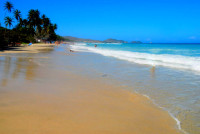 A rare stretch of deserted sand, Playa El Agua, Margarita Island, Venezuela