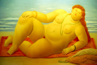 Reclining nude, Museo Botero, Bogota, Colombia