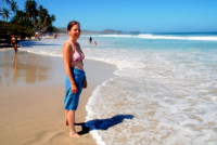 Christi on Playa El Agua, Margarita Island, Venezuela