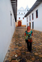 Poking around the back streets of Villa de Leyva, Colombia