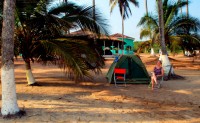 Camping, Brenu Beach, Ghana, West Africa