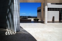 Austere architecture at the Getty Center, Los Angeles, California