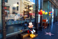 Mickey Mouse visits Hollywood (Los Angeles) California