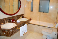 Second floor bathroom, Park 10 hotel, Medellin, Colombia
