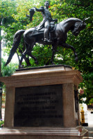 Simon Bolivar statue, Old Town Cartagena, Colombia