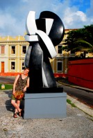 Abstract art in cosmopolitan Cartagena, Colombia