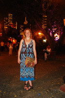 Enjoying Cartagena nightlife in San Diego Plaza