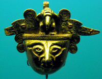 Gold artefact, Zenu Gold Museum, Cartagena, Colombia