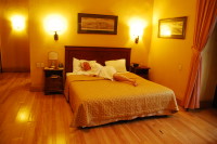 Christi revels in the comfort, Hotel de la Opera, Bogota, Colombia Christi revels in the comfort, Hotel de la Opera, Bogota, Colombia