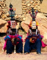 Dogon mask dance, village of Tireli, Dogon Country, Mali, Africa Dogon mask dance, village of Tireli, Dogon Country, Mali, Africa