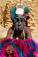 Dogon mask dance, village of Tireli, Dogon Country, Mali, Africa Dogon mask dance, village of Tireli, Dogon Country, Mali, Africa