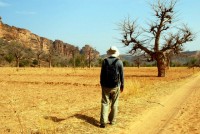 Hiking in Dogon Country, Mali, Africa Hiking in Dogon Country, Mali, Africa